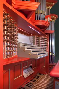 Huiskamerorgel geïnspireerd door het Marcussen-hoofdorgel uit de Rotterdamse Sint-Laurenskerk