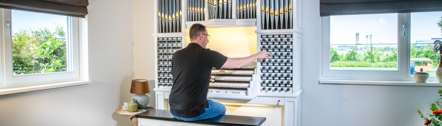 Custom Mixtuur Hauptwerk organ with pipes.