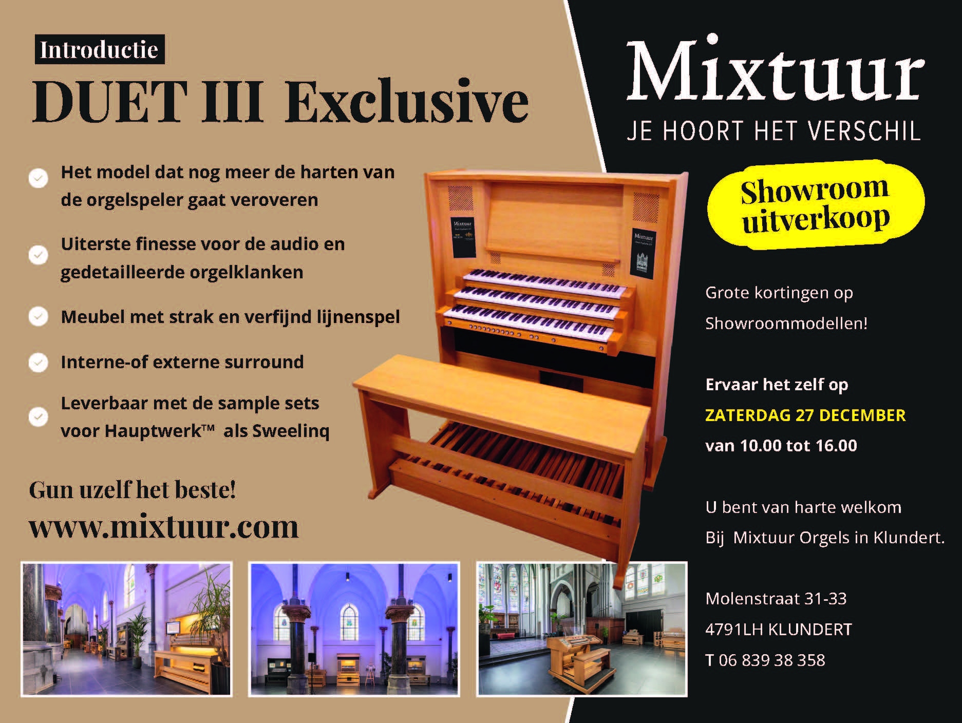 Mixtuur - Showroomuitverkoop 27 december 2025
